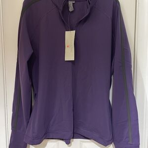 Sweaty Betty Purple Jacket with Green Accents